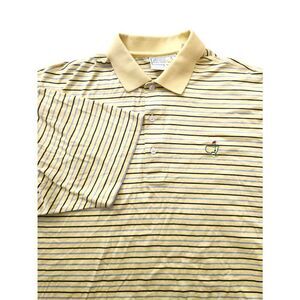 Masters Augusta National Golf Men’s Polo Shirt size large Pima cotton striped